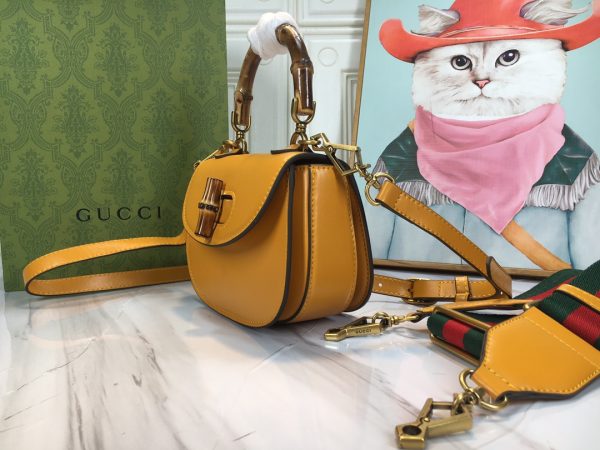Replica Gucci Mini Top Handle with Double G Bamboo Design - Image 8