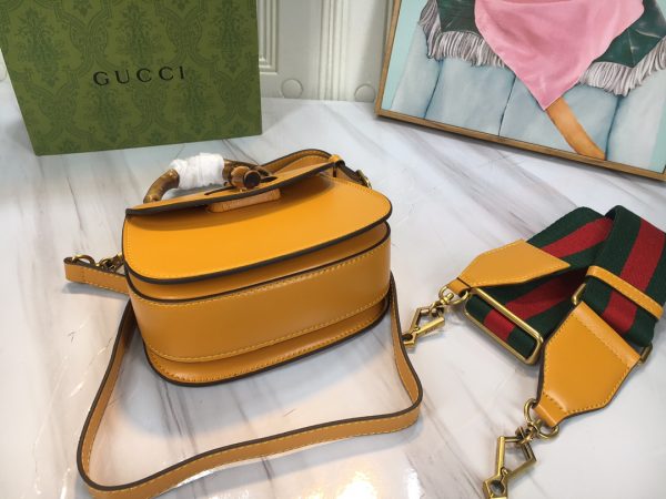 Replica Gucci Mini Top Handle with Double G Bamboo Design - Image 10
