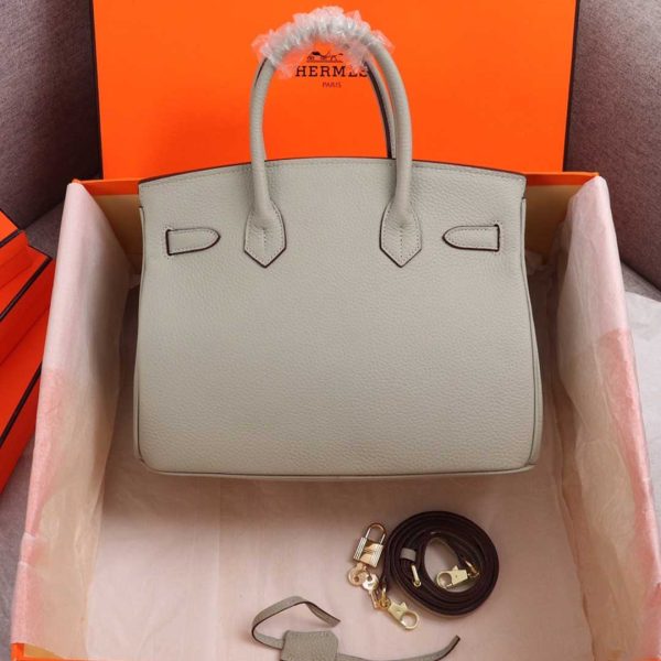 Replica Hermes Birkin Bag 25/30/35 - Black, White, Pink - Image 12