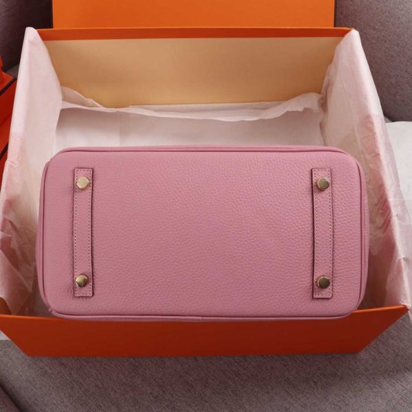 Replica Hermes Birkin Bag 25/30/35 - Black, White, Pink - Image 14