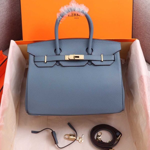 Replica Hermes Birkin Bag 25/30/35 - Black, White, Pink - Image 20