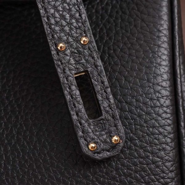 Replica Hermes Birkin Bag 25/30/35 - Black, White, Pink - Image 4
