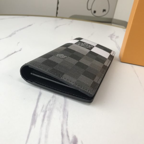 Replica LV Brazza Wallet N40415 in White, Blue, Orange - Image 4