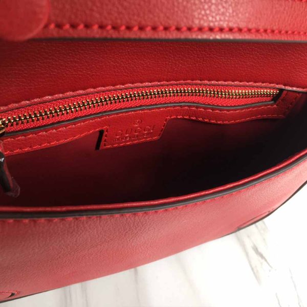 Replica Gucci Blondie Shoulder Bag in Brown & Red - Image 15