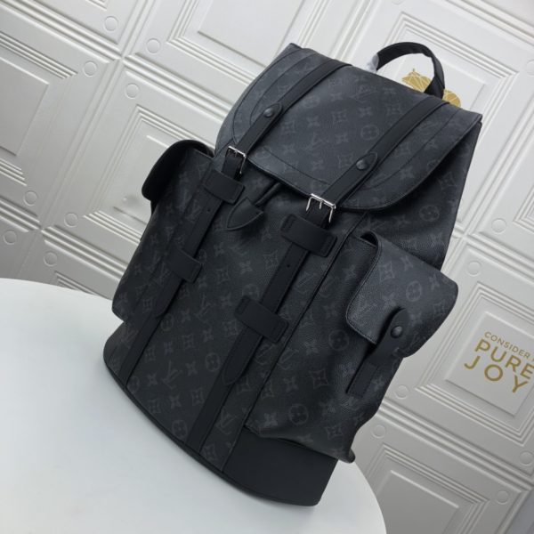 Replica Louis Vuitton Christopher PM M43735 Monogram Black - Image 3