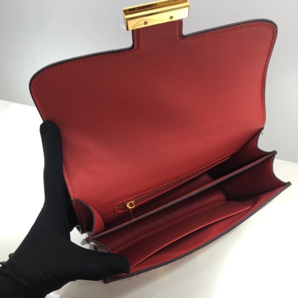 Replica Hermes Croc-Pattern Constance Crossbody Bag - Image 13