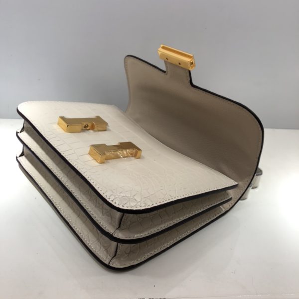 Replica Hermes Croc-Pattern Constance Crossbody Bag - Image 20