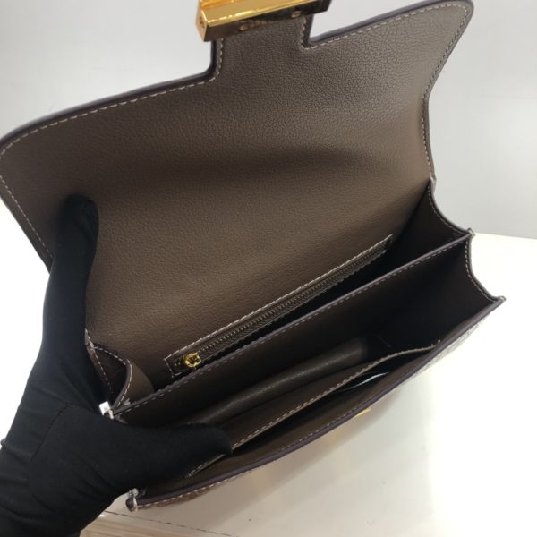 Replica Hermes Croc-Pattern Constance Crossbody Bag - Image 25