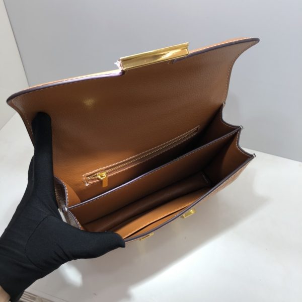 Replica Hermes Croc-Pattern Constance Crossbody Bag - Image 33