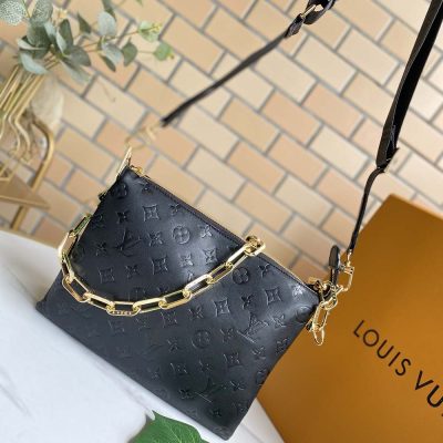 LV Replica Coussin PM M57790 in Black, White & Red