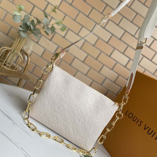 LV Replica Coussin PM M57790 in Black, White & Red - Image 11