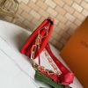 Best Replicas Bags - LV Replica Coussin PM M57790 in Black, White & Red Shop For Best Louis Vuitton LV Replica Bags With Cheap Price
