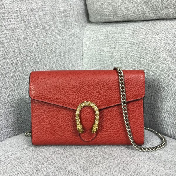 Replica Gucci Dionysus Mini Leather Chain Bag - Image 8