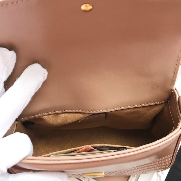 Replica Gucci Marmont Top Handle Bag in Black, Brown, Green - Image 15