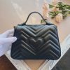 Best Replicas Bags - Replica Gucci Marmont Top Handle Bag in Black, Brown, Green Shop For Best Louis Vuitton LV Replica Bags With Cheap Price