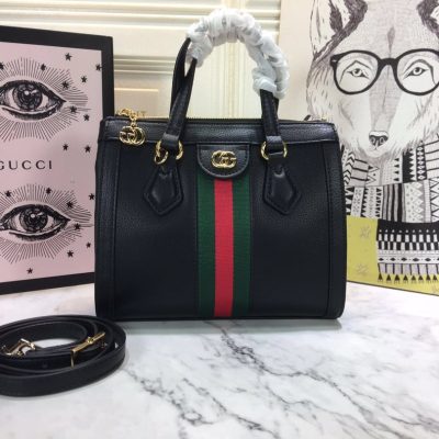 Gucci Ophidia Small Tote Bag Replica - Black & White Design