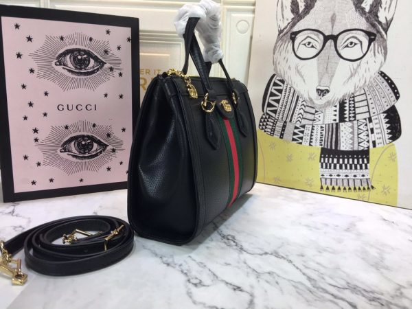 Gucci Ophidia Small Tote Bag Replica - Black & White Design - Image 2