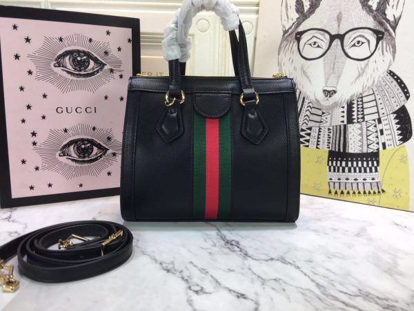 Gucci Ophidia Small Tote Bag Replica - Black & White Design - Image 3