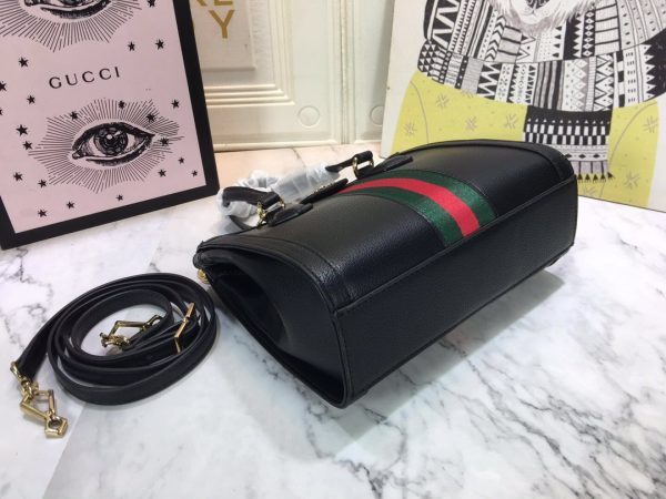 Gucci Ophidia Small Tote Bag Replica - Black & White Design - Image 4