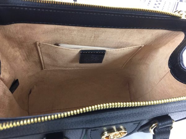 Gucci Ophidia Small Tote Bag Replica - Black & White Design - Image 5