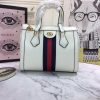 Best Replicas Bags - Gucci Ophidia Small Tote Bag Replica - Black & White Design Shop For Best Louis Vuitton LV Replica Bags With Cheap Price