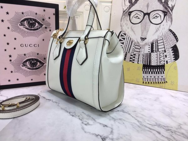 Gucci Ophidia Small Tote Bag Replica - Black & White Design - Image 7