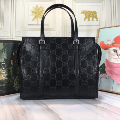 Gucci Double G Embossed Replica Tote Bag