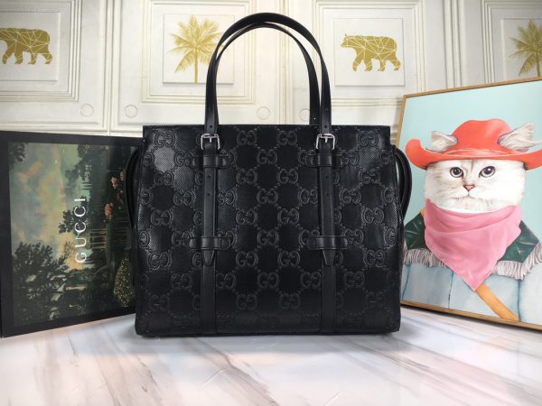 Gucci Double G Embossed Replica Tote Bag