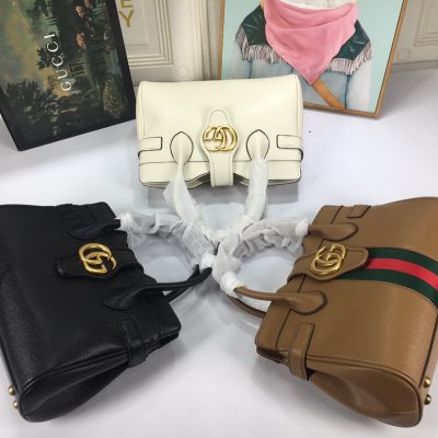 Gucci Replica Small Top Handle Bag with Double G Logo