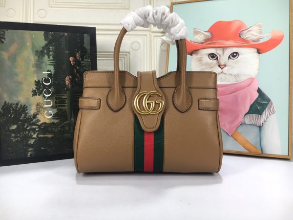 Gucci Replica Small Top Handle Bag with Double G Logo - Image 7