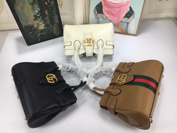 Gucci Replica Small Top Handle Bag with Double G Logo