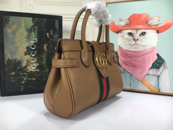 Gucci Replica Small Top Handle Bag with Double G Logo - Image 8