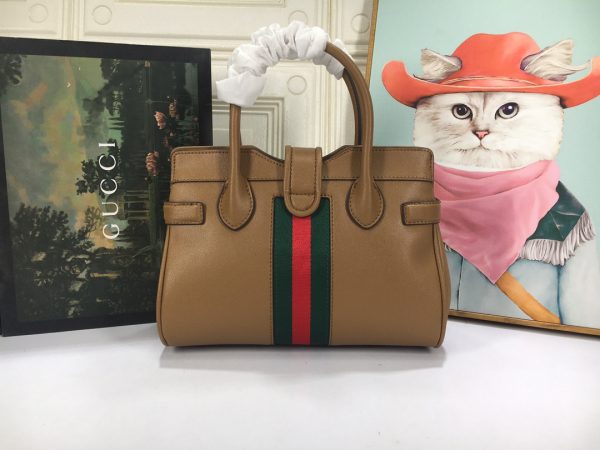 Gucci Replica Small Top Handle Bag with Double G Logo - Image 9