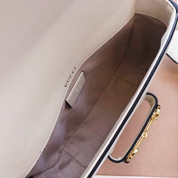 Replica Gucci Horsebit 1955 Mini Bag in Brown, Black, White - Image 15