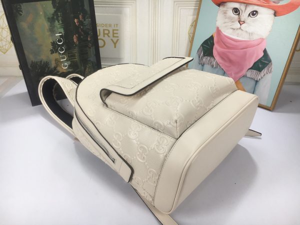 Replica Gucci Double G Embossed Stylish Backpack - Image 11