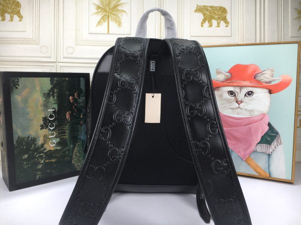 Replica Gucci Double G Embossed Stylish Backpack - Image 3