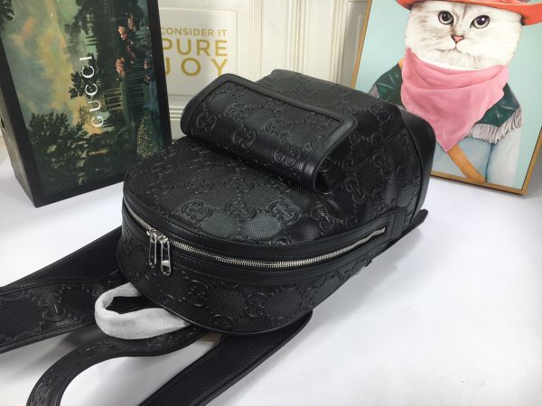Replica Gucci Double G Embossed Stylish Backpack - Image 4