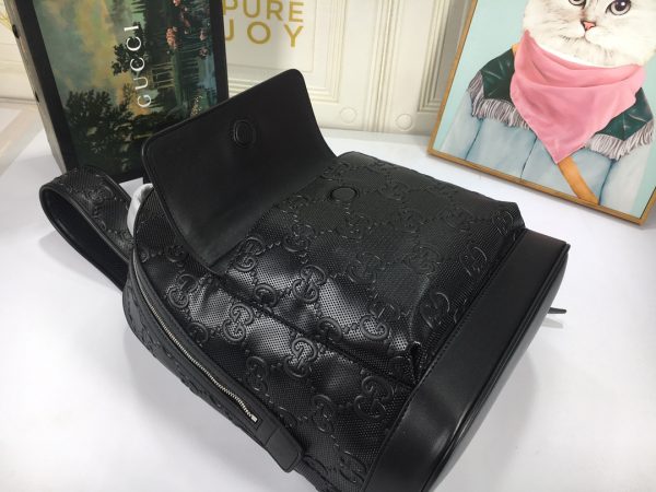 Replica Gucci Double G Embossed Stylish Backpack - Image 5