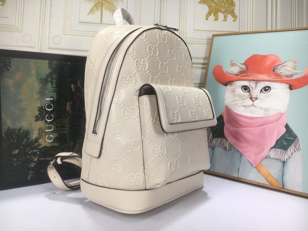 Replica Gucci Double G Embossed Stylish Backpack - Image 8