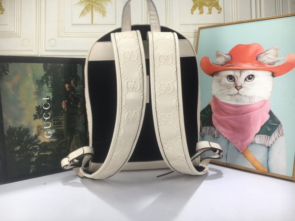 Replica Gucci Double G Embossed Stylish Backpack - Image 9
