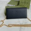 Best Replicas Bags - Replica Gucci Marmont Chain Wallet Beige & Black Shop For Best Louis Vuitton LV Replica Bags With Cheap Price