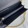 Best Replicas Bags - Replica Gucci Marmont Chain Wallet Beige & Black Shop For Best Louis Vuitton LV Replica Bags With Cheap Price
