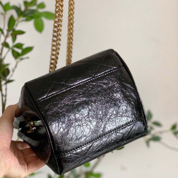 YSL Black Chain Shoulder Bucket Bag - Stylish Replica - Image 3