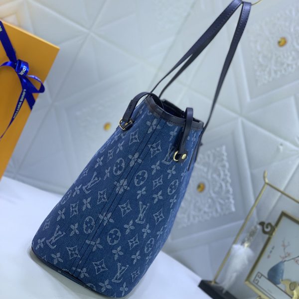 LV Replica Denim Neverfull MM Bag - Stylish & Durable - Image 5