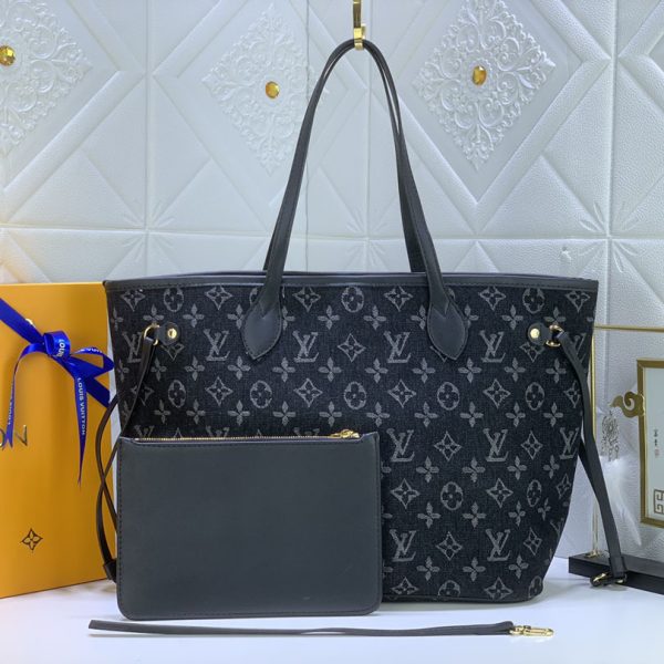 LV Replica Denim Neverfull MM Bag - Stylish & Durable - Image 8