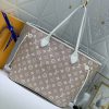Best Replicas Bags - Replica LV Neverfull MM Tote in Green & Beige Shop For Best Louis Vuitton LV Replica Bags With Cheap Price