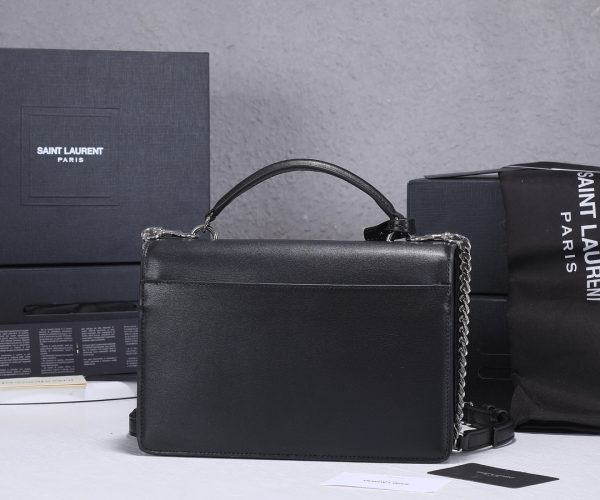 Replica YSL Sunset Medium Top Handle Bag - Black - Image 3