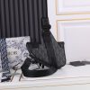 Best Replicas Bags - Dior Replica CD Diamond Canvas Saddle Bag - Black & White Shop For Best Louis Vuitton LV Replica Bags With Cheap Price