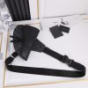 Best Replicas Bags - Dior Replica CD Diamond Canvas Saddle Bag - Black & White Shop For Best Louis Vuitton LV Replica Bags With Cheap Price
