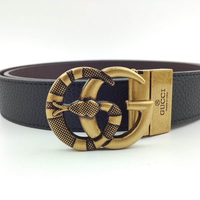 Replica Gucci G Belt 34mm in Black - G394-75 Style